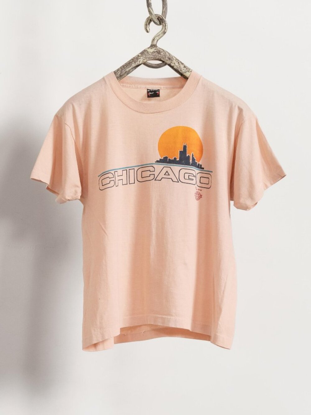 SOFT THIN CHICAGO Short Sleeve Tee Vintage 50/50 Screen Stars T-Shirt/ Large Xl